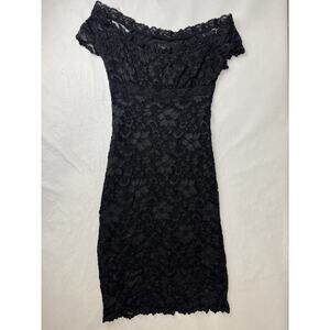 Black Lace Whimsigoth Gothic Dress Witchy Bodycon Vamp Arden B Party Women Small
